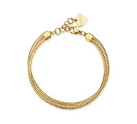 S'AGAPO CHUNKY BRACCIALE DOPPIO FILO DA DONNA IN ACCIAIO SHK119 (3712)