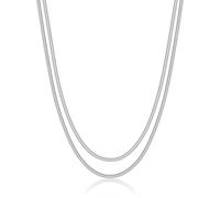 S'AGAPO CHUNKY COLLANA DOPPIO FILO DA DONNA IN ACCIAIO SHK110 (3719)