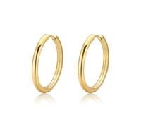 S'AGAPO CHUNKY ORECCHINI A CERCHIO IN ACCIAIO COLOR ORO SHK72