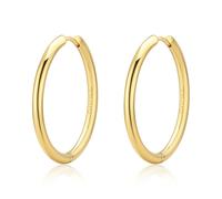 S'AGAPO CHUNKY ORECCHINI A CERCHIO IN ACCIAIO COLOR ORO SHK76