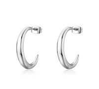 S'AGAPO CHUNKY ORECCHINI IN ACCIAIO A CERCHIO PICCOLI SHK122 (3724)