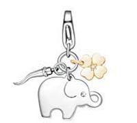 SAGAPO CIONDOLO elefante, cornetto, quadrifoglio SHA275 sagapò BUONA FORTUNA