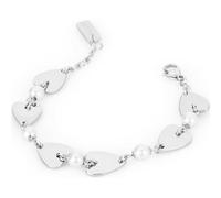 Sagapo CIONDOLO QUADRIFOGLIO OMAGGIO Bracciale Perle Donna Acciaio SAF12 SHAL23