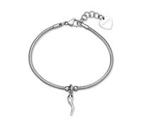 S'AGAPO CLICK BRACCIALE DA DONNA IN ACCIAIO CON CORNETTO SCK288 (3678)