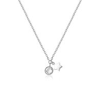 Sagapo Collana Acciaio con Stella e Cristallo SKT23