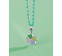 SAGAPO COLLANA Acciaio Donna Con QUADRIFOGLIO S'Agapo SHAC57 SHAL23 Sagapò