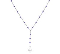 Sagapo Collana Acciaio Donna Lunga Modello Rosario Cuore SHAC18 S'agapo