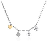 S'agapõ Collana Bicolore Pendenti Happy Shar18 - Collana