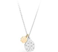 SAGAPO COLLANA COCCINELLA DA DONNA In Acciaio Portafotuna Sagapò SBK06 S'agapo