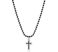 S'agapõ Collana Con Croce Di Perline Da Uomo Charisma Shs02 - Collana
