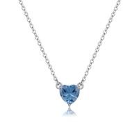 Sagapo Collana Girocollo con Cristallo Cuore Celeste Sagapò SDZ59 S'agapo