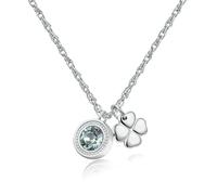 Sagapo Collana Quadrifoglio Donna Acciaio Portafortuna Sagapò SKT02 S'agapo