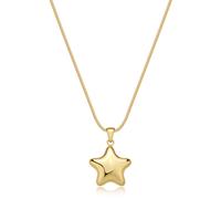 Collana Donna S'Agapõ Acciaio Pendente Stella Oro SSE18