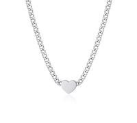 S'Agapõ Collana Donna, Collana Girocollo in Acciaio con Simbolo Cuore | Collezione My Love - SYL03