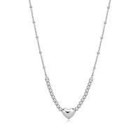 S'Agapõ Collana Donna, Collana Girocollo in Acciaio con Simbolo Cuore | Collezione Stellar - SSE10