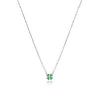 S'AGAPO CLICK COLLANA GIROCOLLO DA DONNA ACCIAIO CON QUADRIFOGLIO SCK252 (2793)