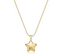 Collana Donna S'Agapõ Acciaio Pendente Stella Oro SSE18