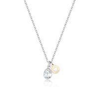Collana Donna S'Agapõ Acciaio Girocollo Cristallo Cuore SKT09