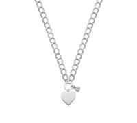 S'AGAPO MY LOVE COLLANA ACCIAIO DA DONNA A MAGLIA GUMETTA CON CUORE SYL09 (2762)
