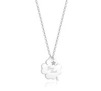 S'Agapõ Collana Donna In Acciaio Con Simbolo Quadrifoglio | Collezione Be My Always - SBM52