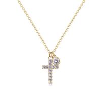 Sagapo Collana Girocollo Croce con Cristalli Sagapò SDZ65 S'agapo