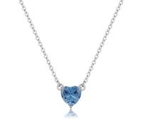 S'Agapõ Collana Donna, Collana Girocollo in Acciaio e Zirconi con Simbolo Cuore | Collezione Dazzly - SDZ59