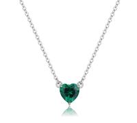 Sagapo Collana Girocollo con Cristallo Cuore Verde Sagapò SDZ60 S'agapo