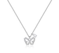 Sagapo Collana Donna Farfalla Girocollo Acciaio Cristalli Idea Regalo SWN09