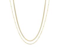 SAGAPO Collana DOPPIO FILO Donna in ACCIAIO DORATO S'agapo SHK09 Sagapò