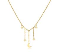 S'Agapõ Collana Donna In Acciaio Con Simbolo Luna | Collezione Droplet - SDP02