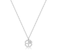SAGAPO COLLANA Lucky Light ACCIAIO QUADRIFOGLIO SKT39