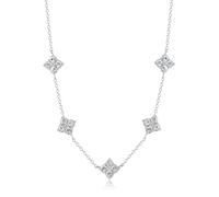 S'Agapõ Collana Donna in Acciaio e Cristalli | Collezione Gleam - SLA06