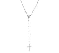 S'AGAPO DAZZLY COLLANA DA DONNA IN ACCIAIO CON CROCE E ZIRCONI SDZ136 (3522)