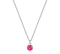 Sagapo Collana Donna Punto Luce Acciaio Oro Zircone Colorato SDZ Varianti