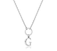 Sagapo Collana G Lettera Iniziale Acciaio Donna Regalo Compleanno SHAC71