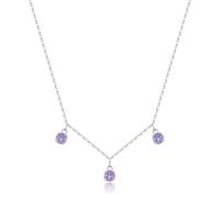 S'Agapõ Collana Girocollo Donna, Collana Donna in Acciaio e Zirconi | Collezione Dazzly - SDZ142