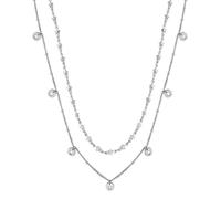 Sagapo Collana Lunga Acciaio Doppio Filo Donna Stelle SCE10 S'agapo