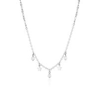 Sagapo Collana Perle Stelle Acciaio Donna Regalo Compleanno SWI01 S'agapo