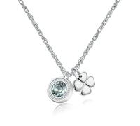 Sagapo Collana Quadrifoglio Donna Acciaio Portafortuna Sagapò SKT02 S'agapo