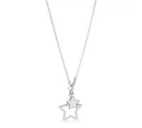 Sagapo Collana Stelle in Acciaio e Glitter Sagapò SML04 S'agapo