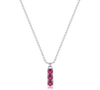 Sagapo collana trilogy fucsia donna acciaio girocollo regalo Compleanno SDZ09