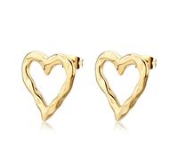 S'agapõ Luxury gold-plated heart-shaped Orecchini Emotion SMO24