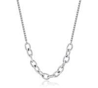 S'agapõ Modern Chunky Steel Collana SHK61