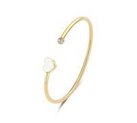 S'agapõ Open gold-plated solid Click Bracciale SCK238