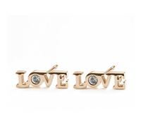 Sagapo Orecchini a lobo donna acciaio scritta Love SCK76 S'Agapo
