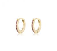 SAGAPO ORECCHINI DAZZLY PVD ORO CRISTALLO ROSA SDZ122