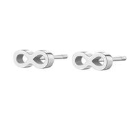 S'Agapõ Orecchini Donna In Acciaio Con Simbolo Infinito | Collezione Click - SCK67