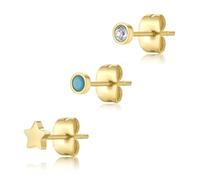 S'Agapõ Orecchini Donna in Acciaio e Cristalli con Simbolo Stella | Collezione Click - SCK167