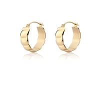 Orecchini cerchietto CHUNKY in acciaio e pvd oro S'Agapõ Donna SHK56