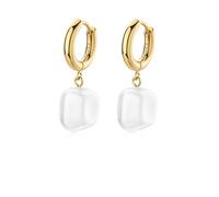 S'Agapõ Orecchini Donna, Orecchini a Cerchio in Acciaio e Perle | Collezione Wisdom - SWI50